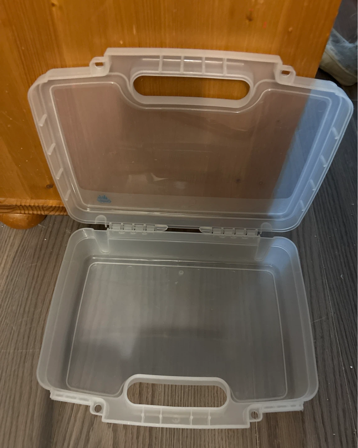 Clear Plastic Storage Case with Blue Latches - photo 4