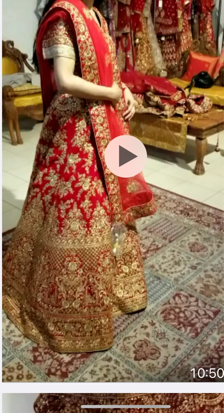 Red and Gold Indian Wedding Dress - photo 4