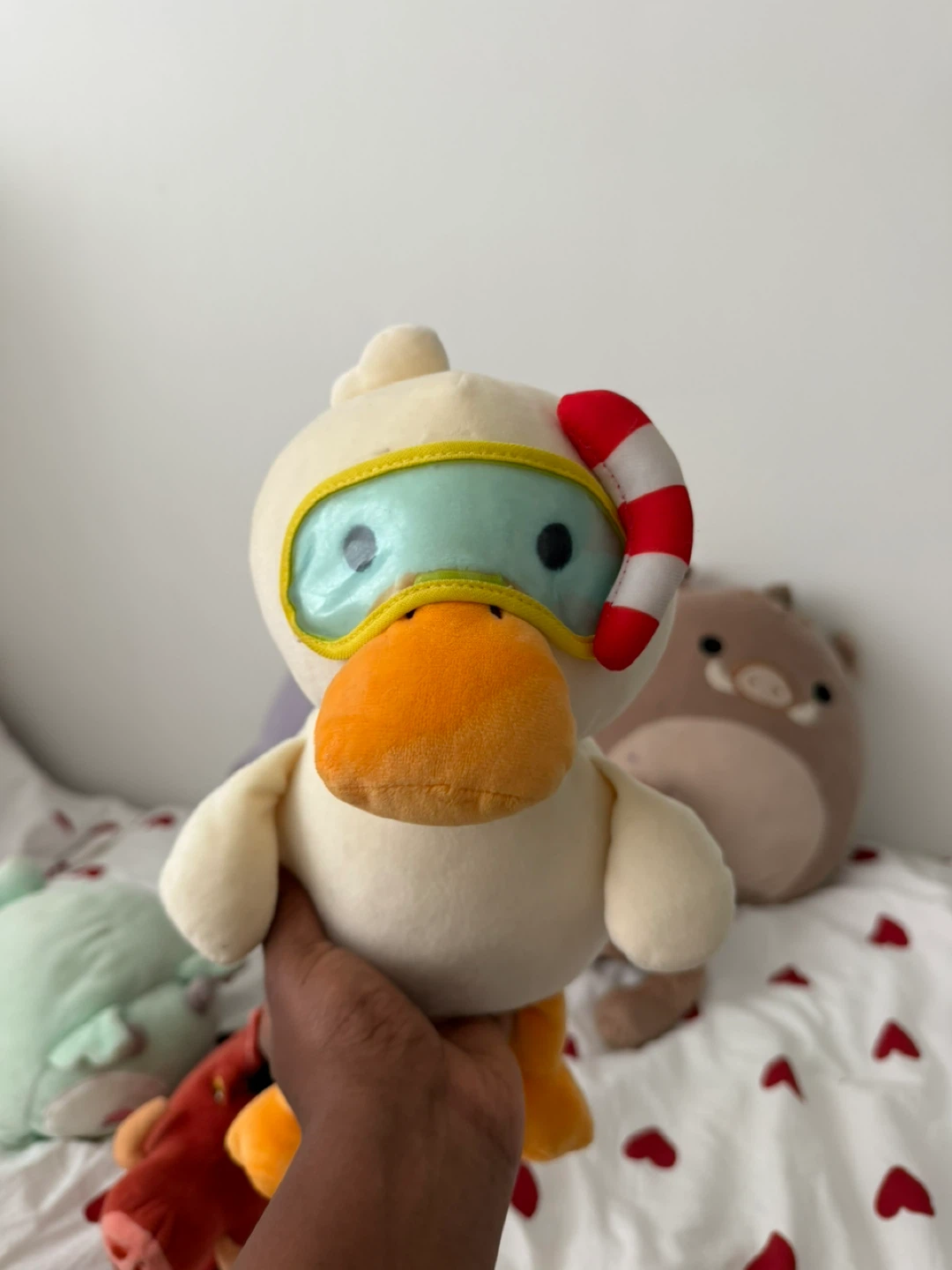 Plush toys (duck, pig, green creature) - photo 4