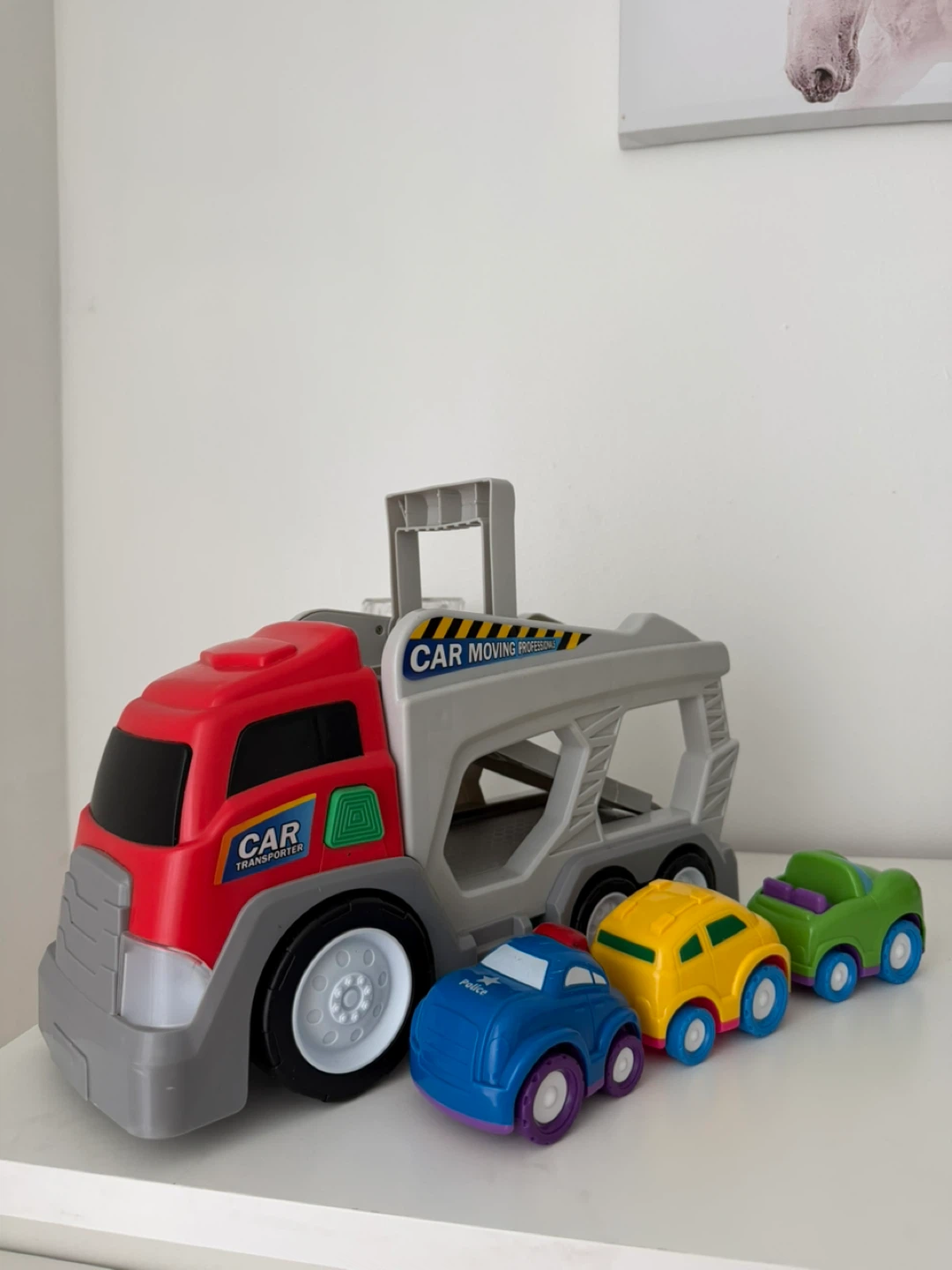 Car Transporter Toy Truck with 3 Cars - photo 2