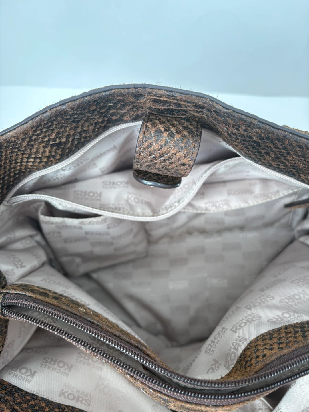 Michael Kors Brown Snakeskin Satchel Bag - photo 5