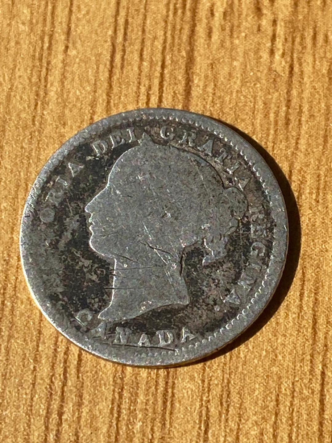 Vintage Canadian Queen Victoria Silver Dime