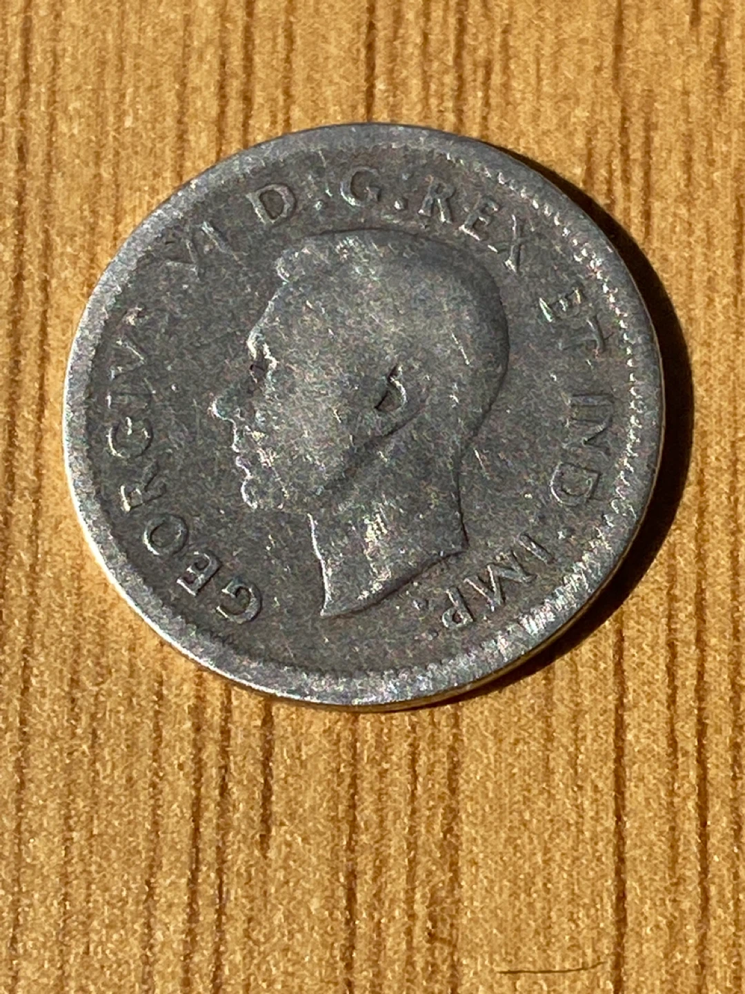 1938 Canadian Silver  10 cent