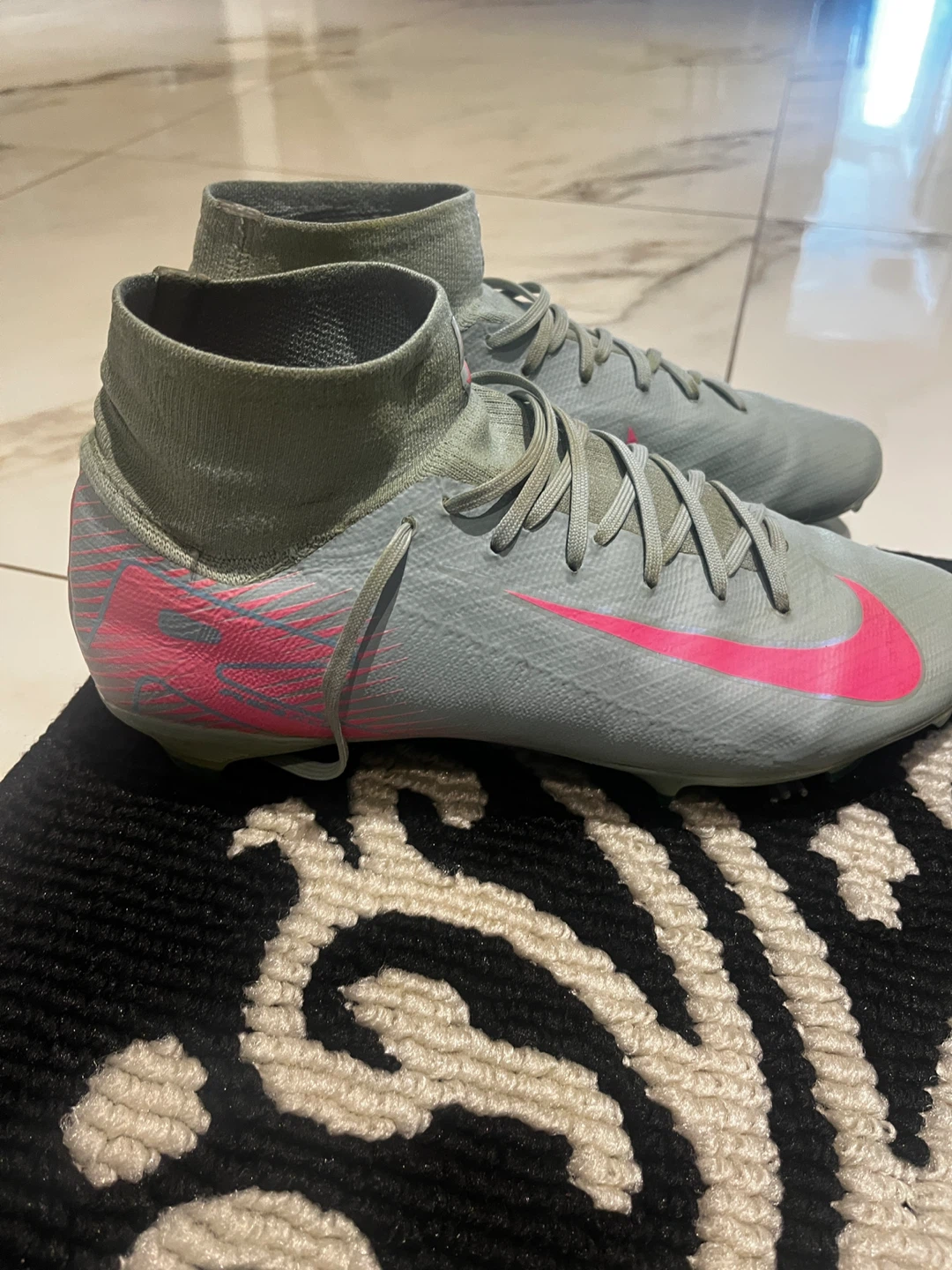 Nike Mercurial Soccer Cleats - Grey/Pink - photo 2