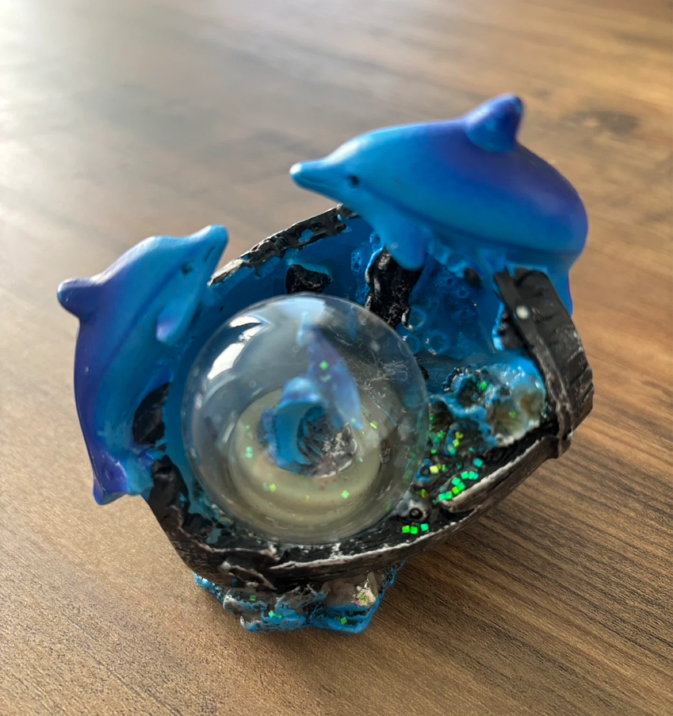 Dolphin Snow Globe Ornament - photo 2