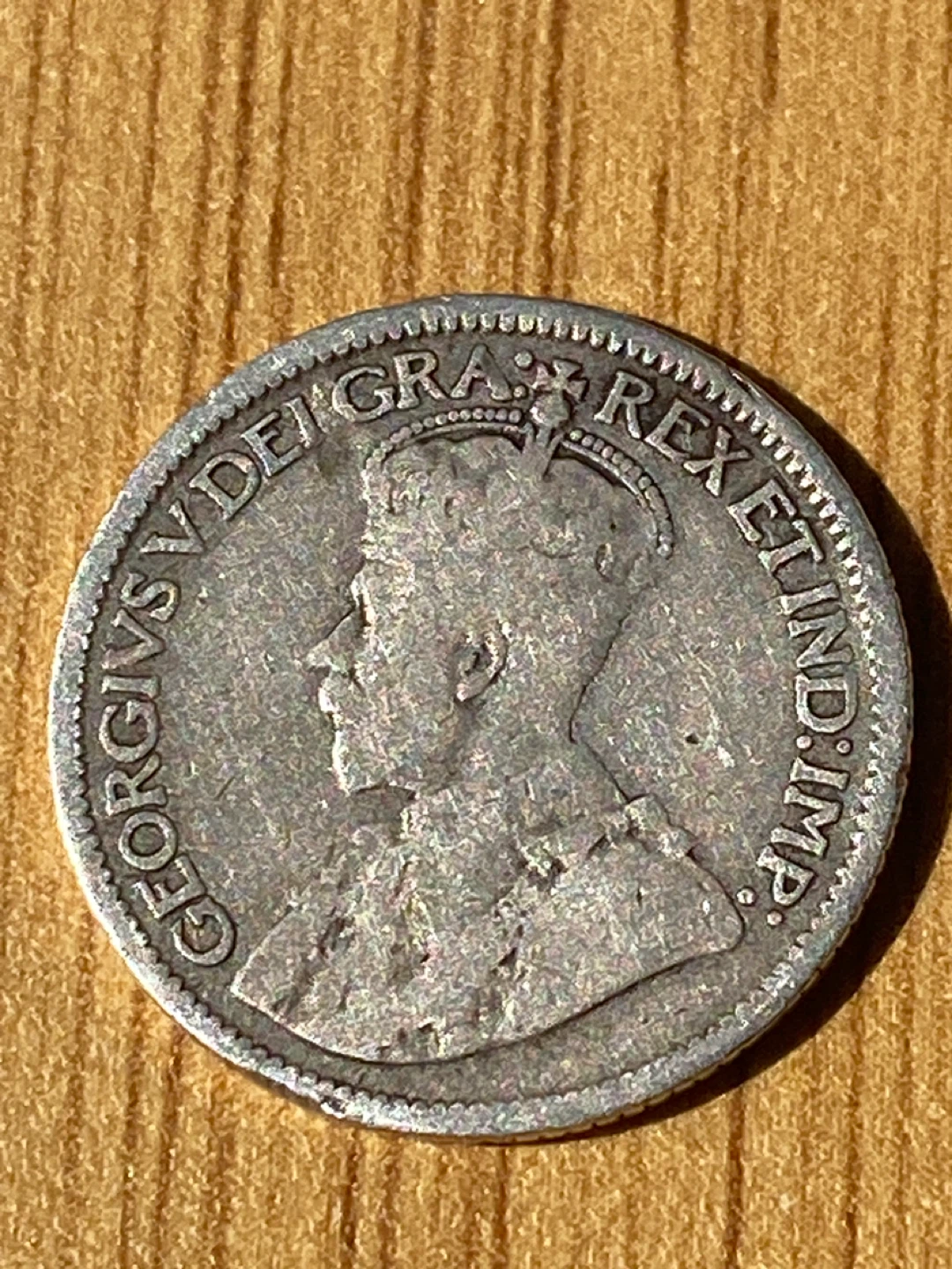 1914 silver Canada 10 Cents Coin
