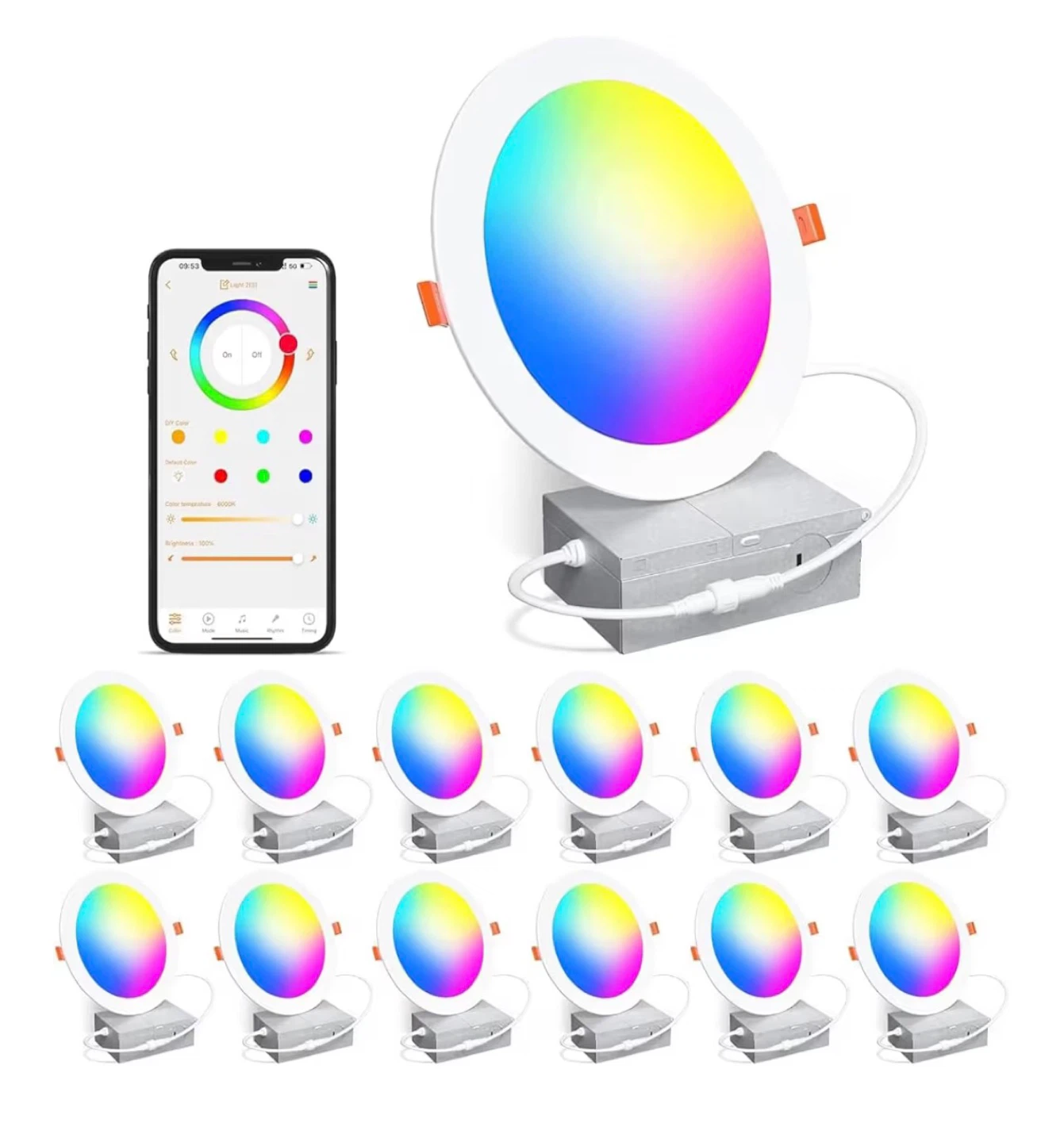 Smart Recessed Pot Lights LED 4 Inch