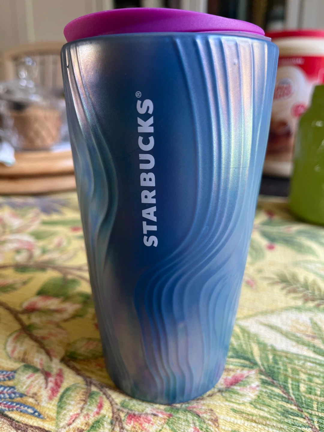 Starbucks Reusable Tumbler Cup with Purple Lid - photo 2