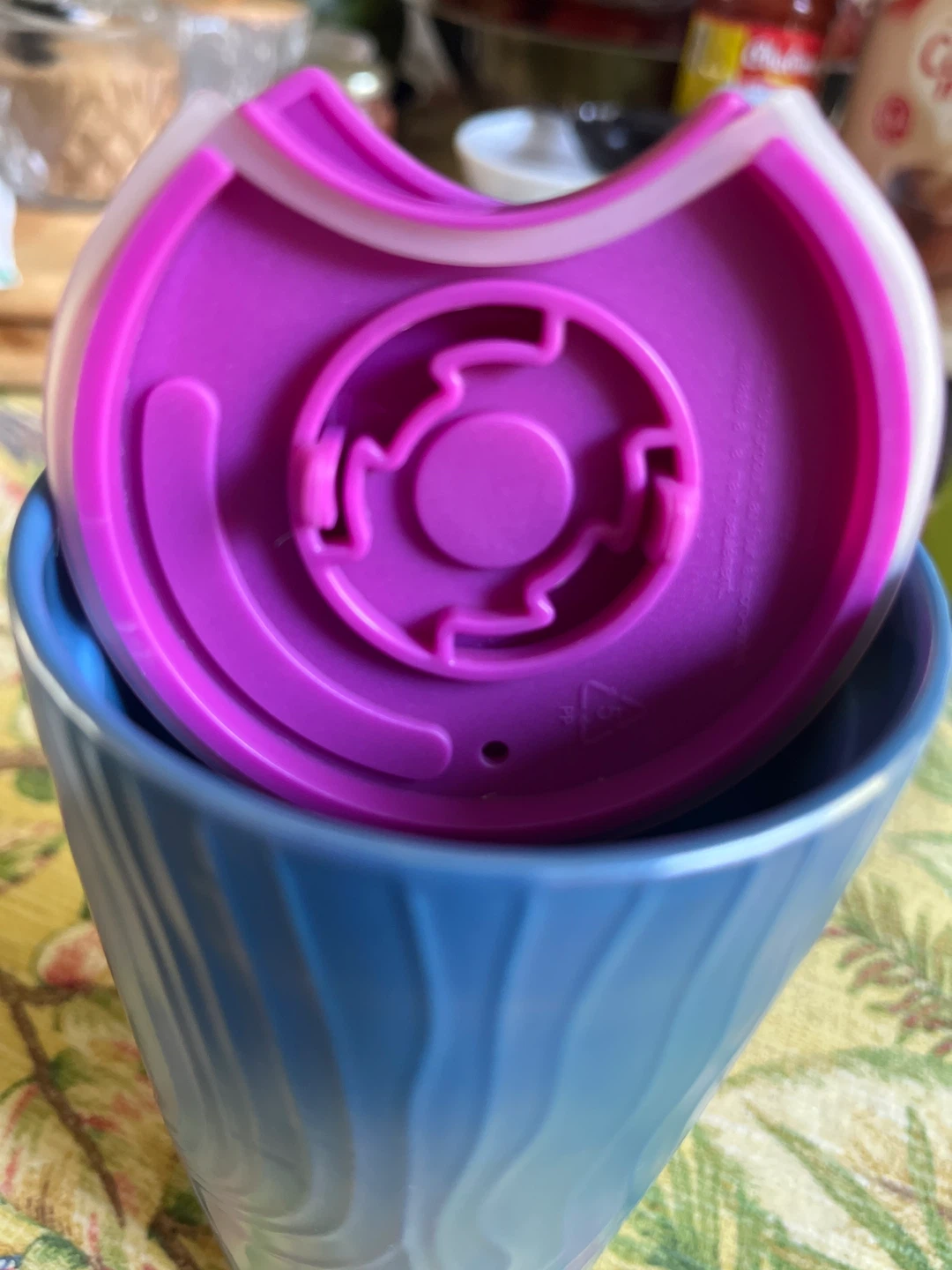 Starbucks Reusable Tumbler Cup with Purple Lid - photo 3