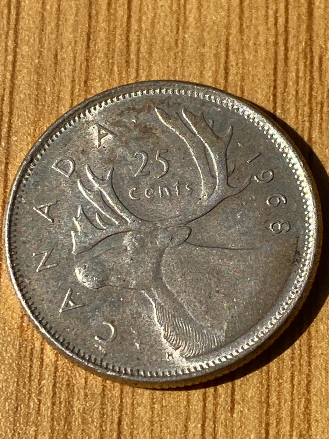 1968 Canada 25 Cent Coin - Silver
