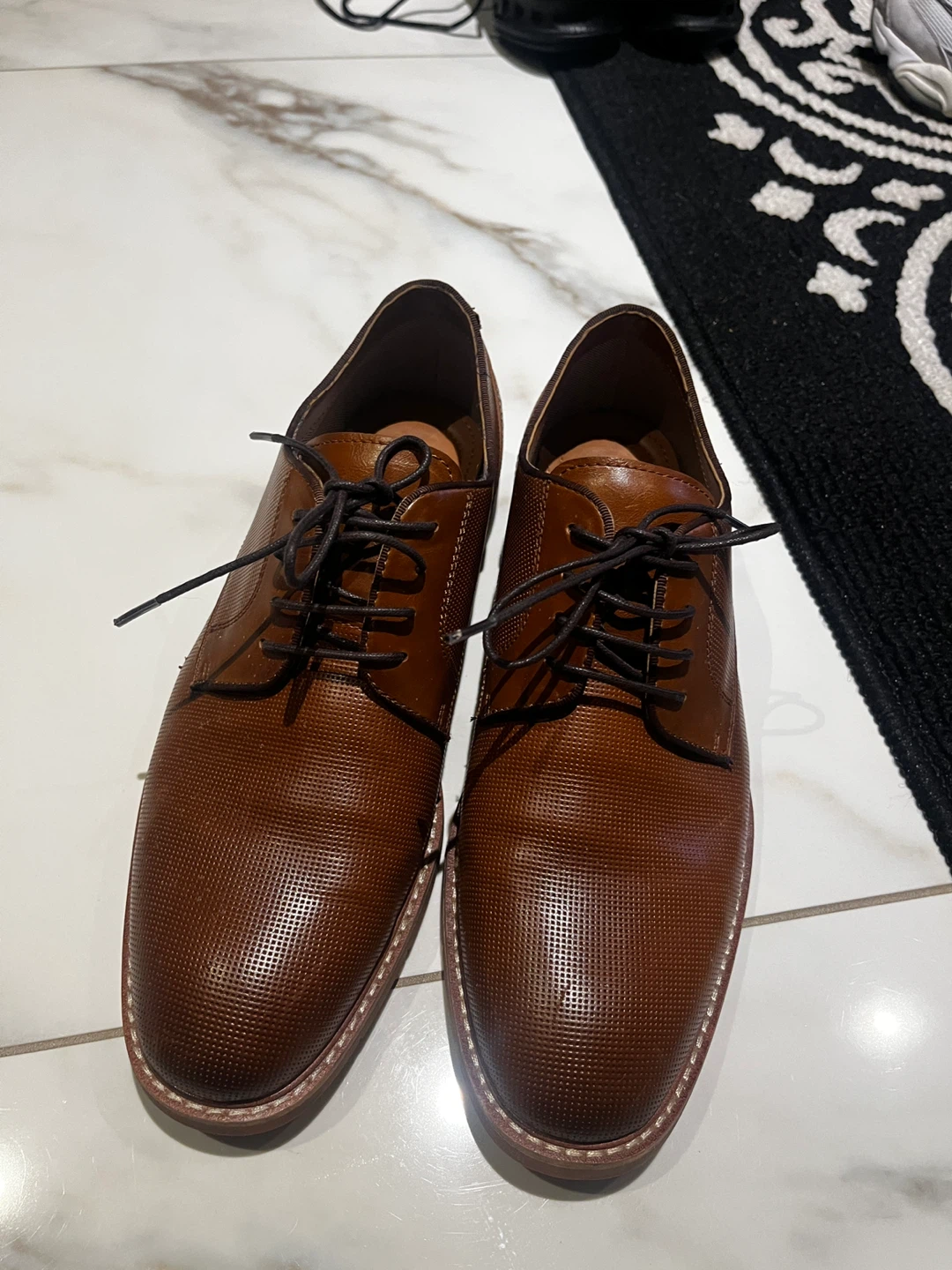 Steve Madden Men's size 8 Brown Leather Oxford Dress Shoes