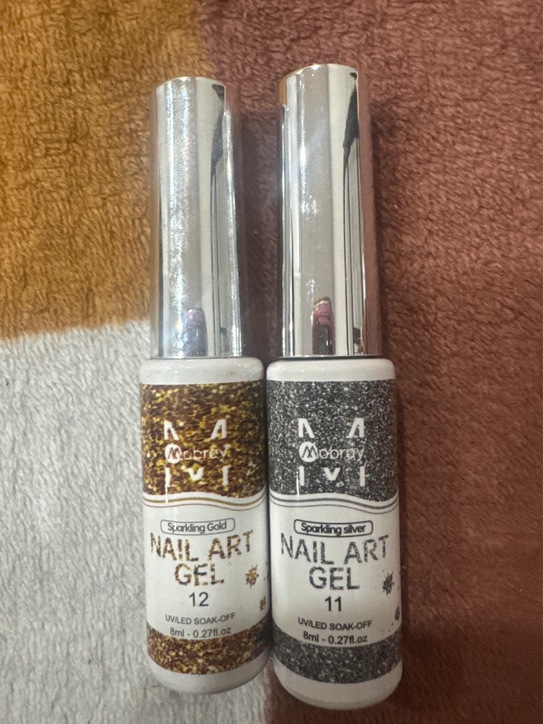 Mobray Sparkling Gold Nail Art Gel - 12
