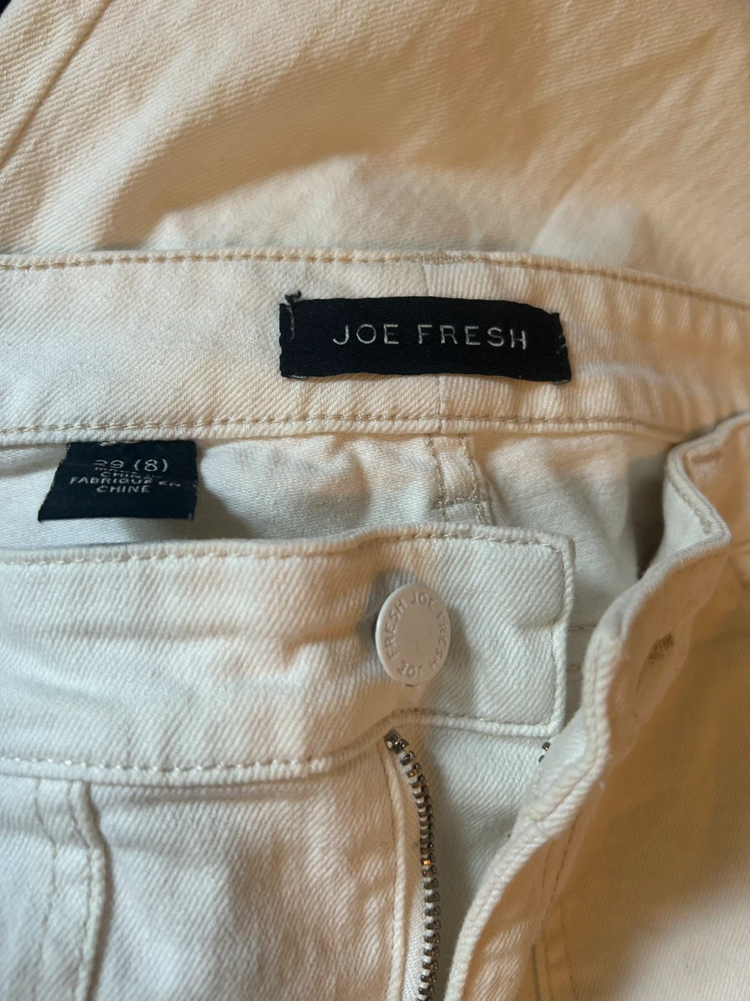 Joe Fresh Cream Utility Pants Size 8 - photo 3