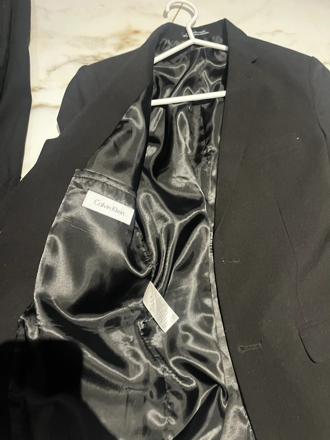Size 16 youth Calvin Klein Black Suit Jacket and Pants Set - photo 3