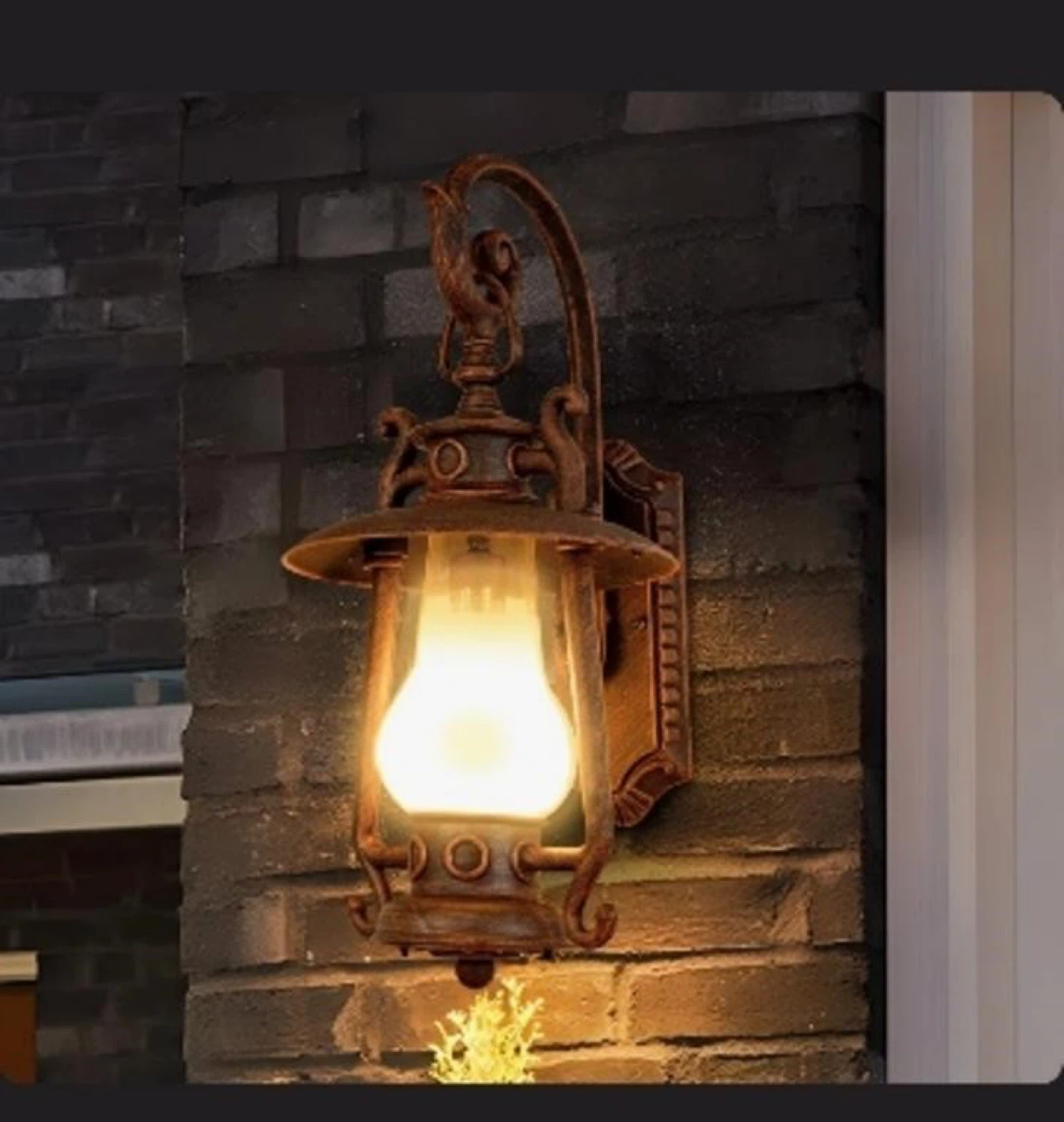 GZBtech Large Rustic Lantern Wall Sconces - Set of 2 - Brand new