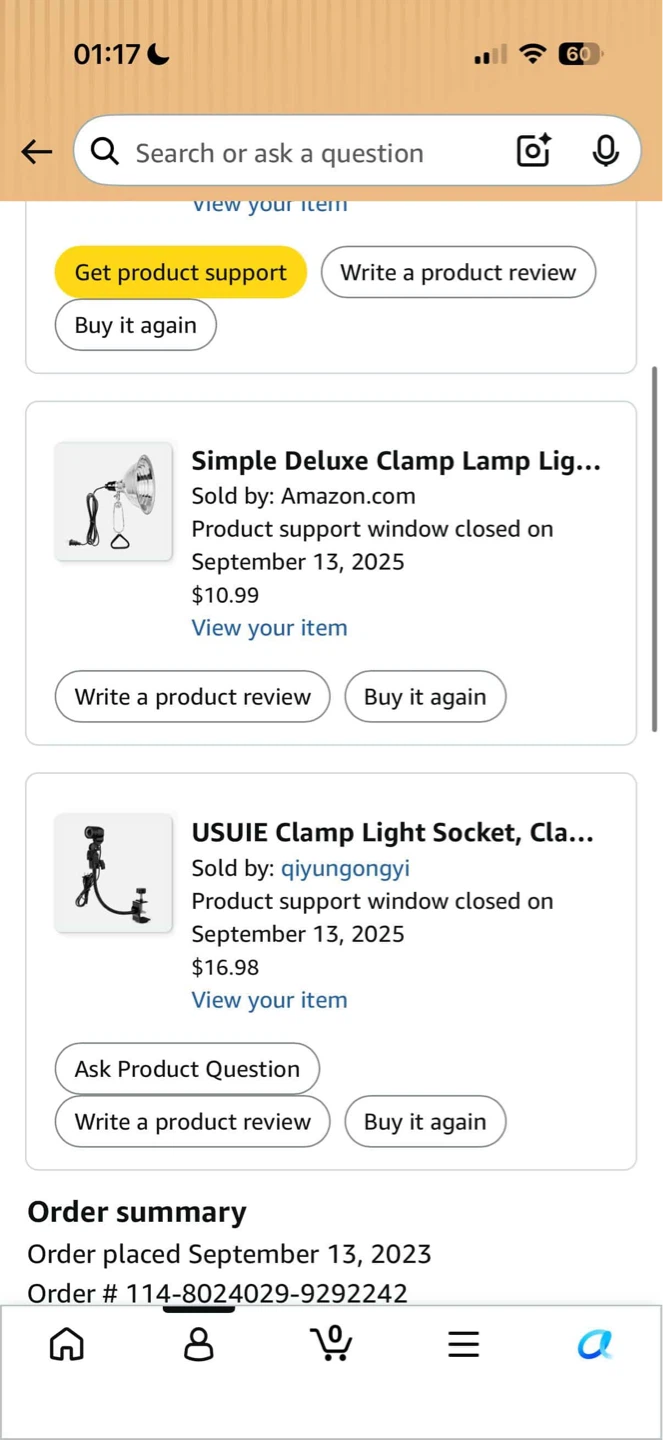 GE plant grow light clamp and bulbs (set of two) - photo 5