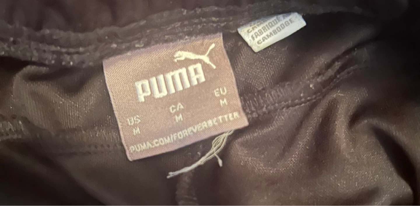 Puma Black and Red Track Pants - Medium - photo 2