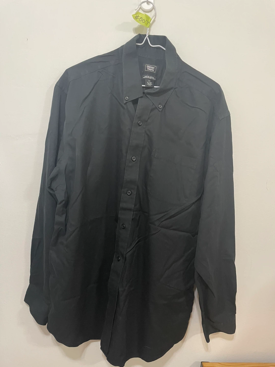 Denver Hayes Black Button-Up Shirt