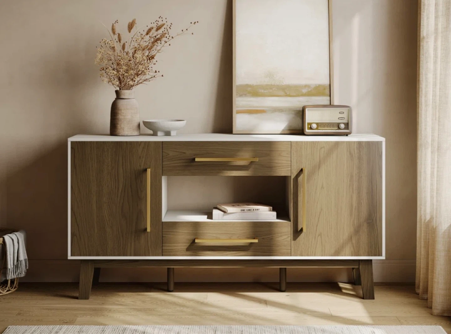 63” buffet sideboard
