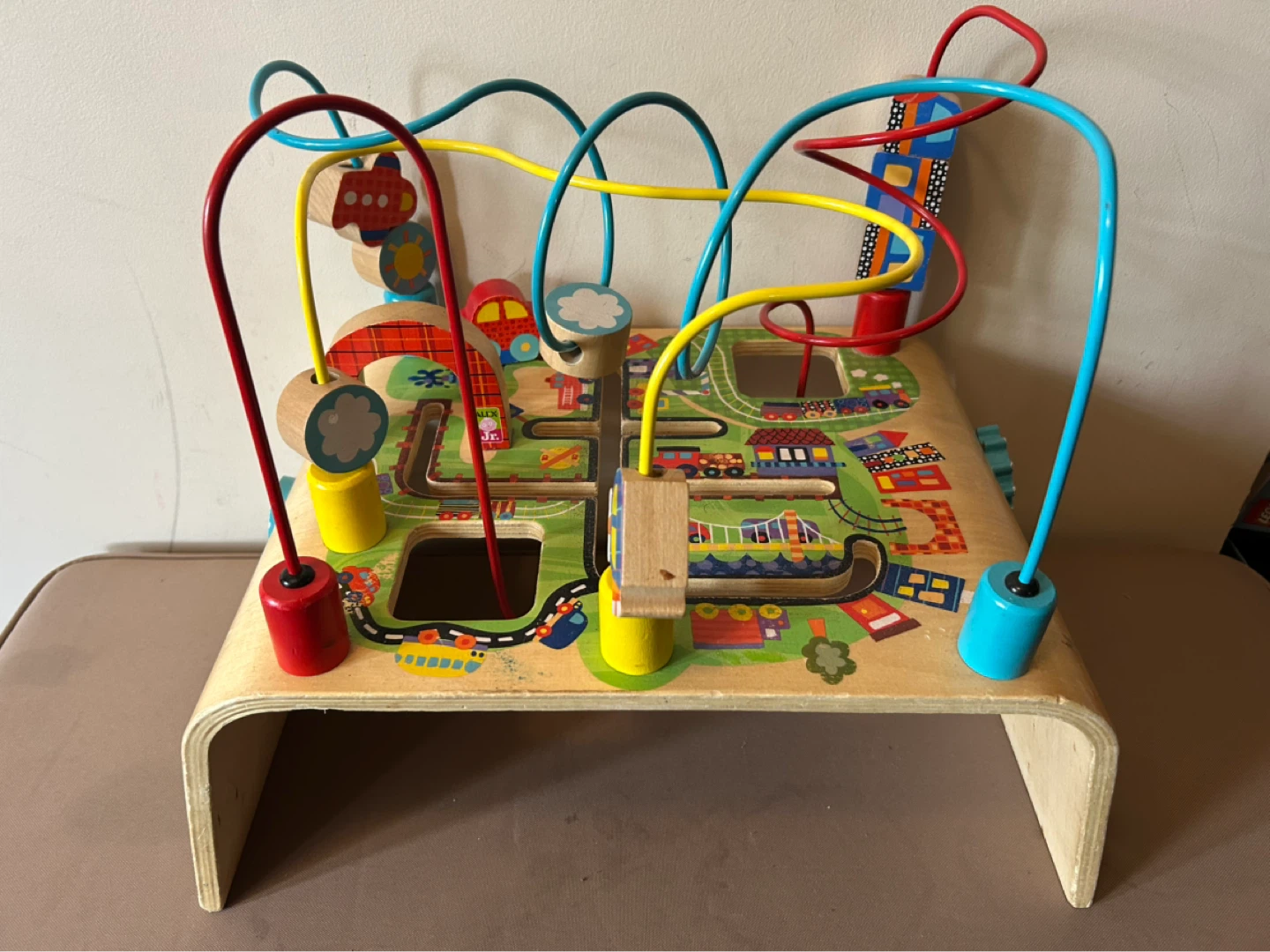Wooden Bead Maze Activity Center Toy