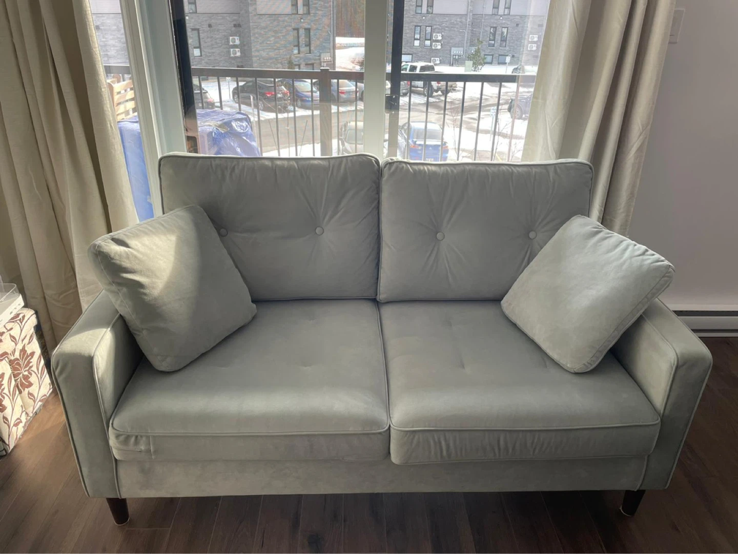 Light Green Loveseat Sofa