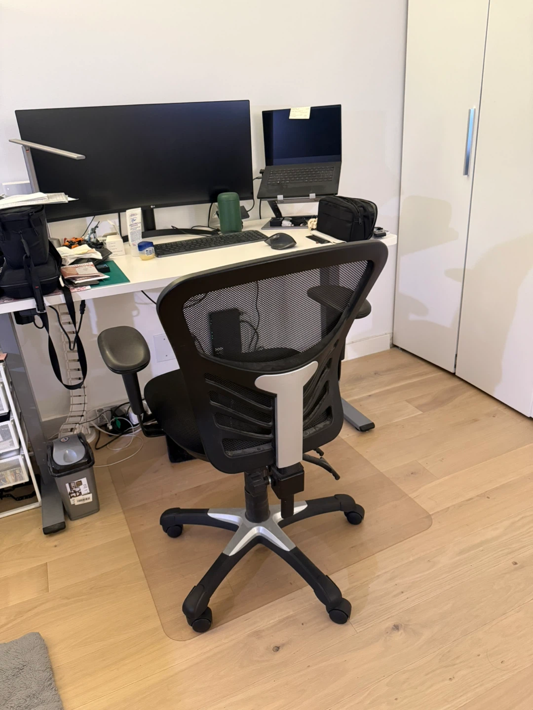 FlexiSpot Standing Desk White (free office chair if you want) - photo 2