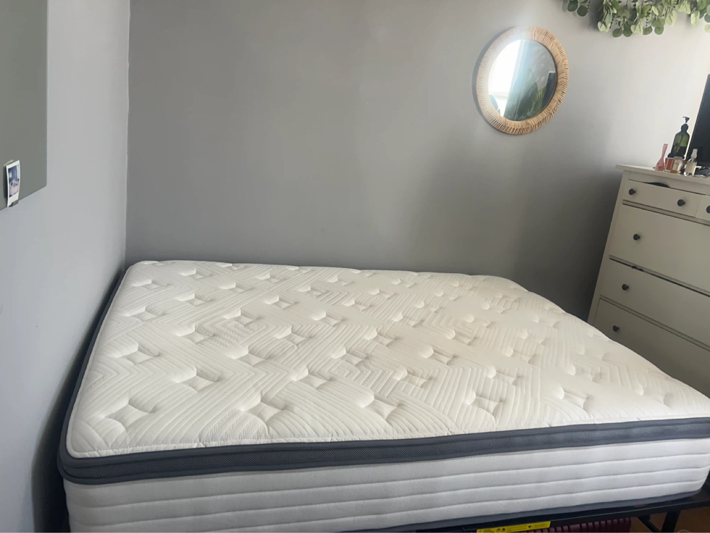 TeQsli Full Mattress + Metal Bed Frame