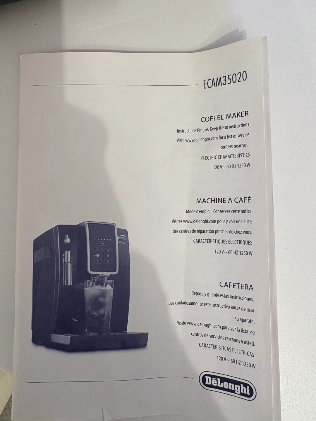 De’Longhi Dinamica fully automatic espresso machine - photo 4