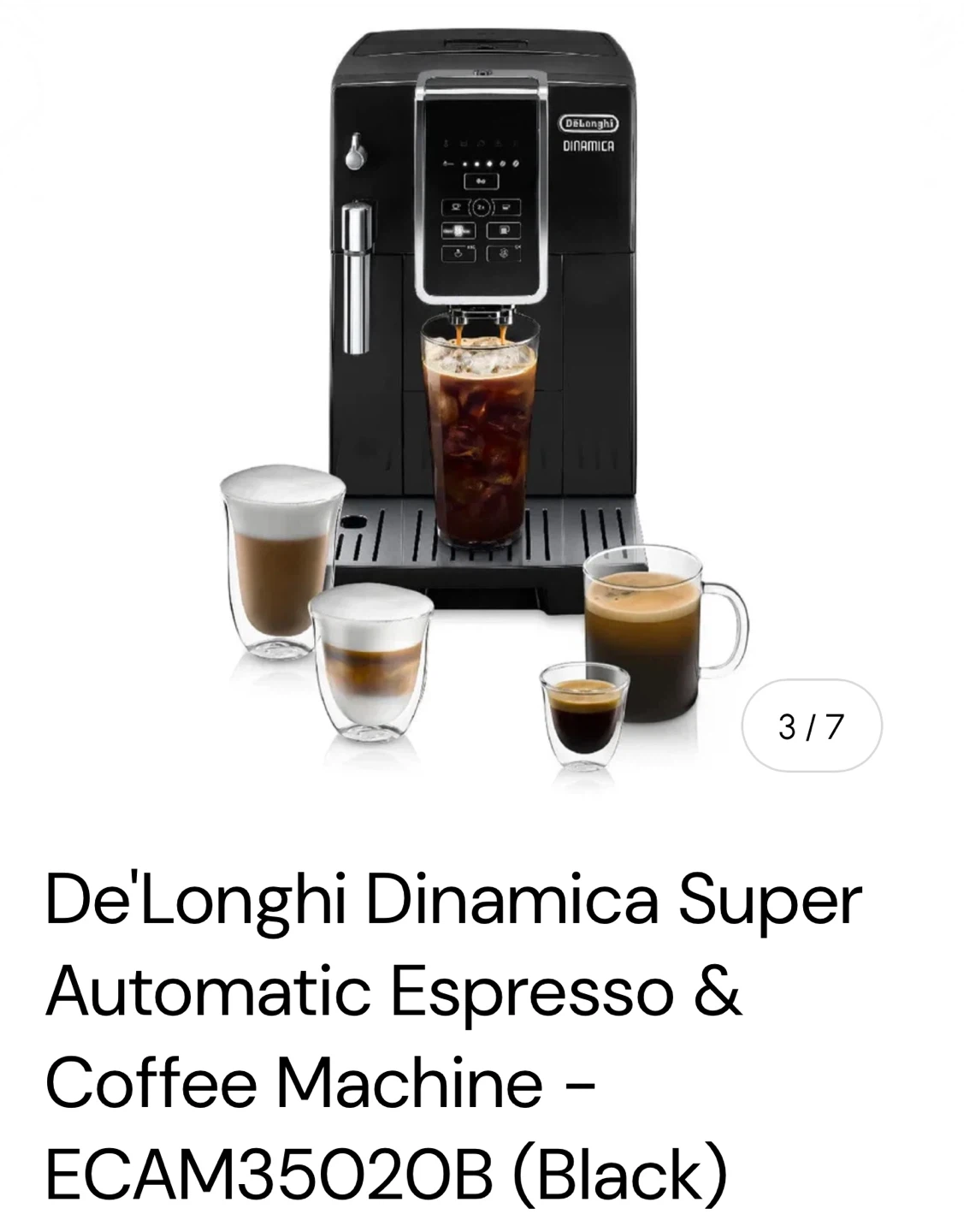 De’Longhi Dinamica fully automatic espresso machine - photo 2