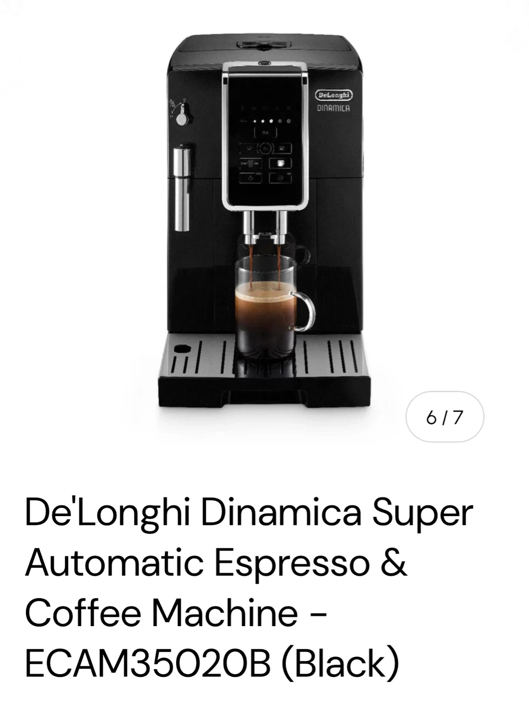 De’Longhi Dinamica fully automatic espresso machine