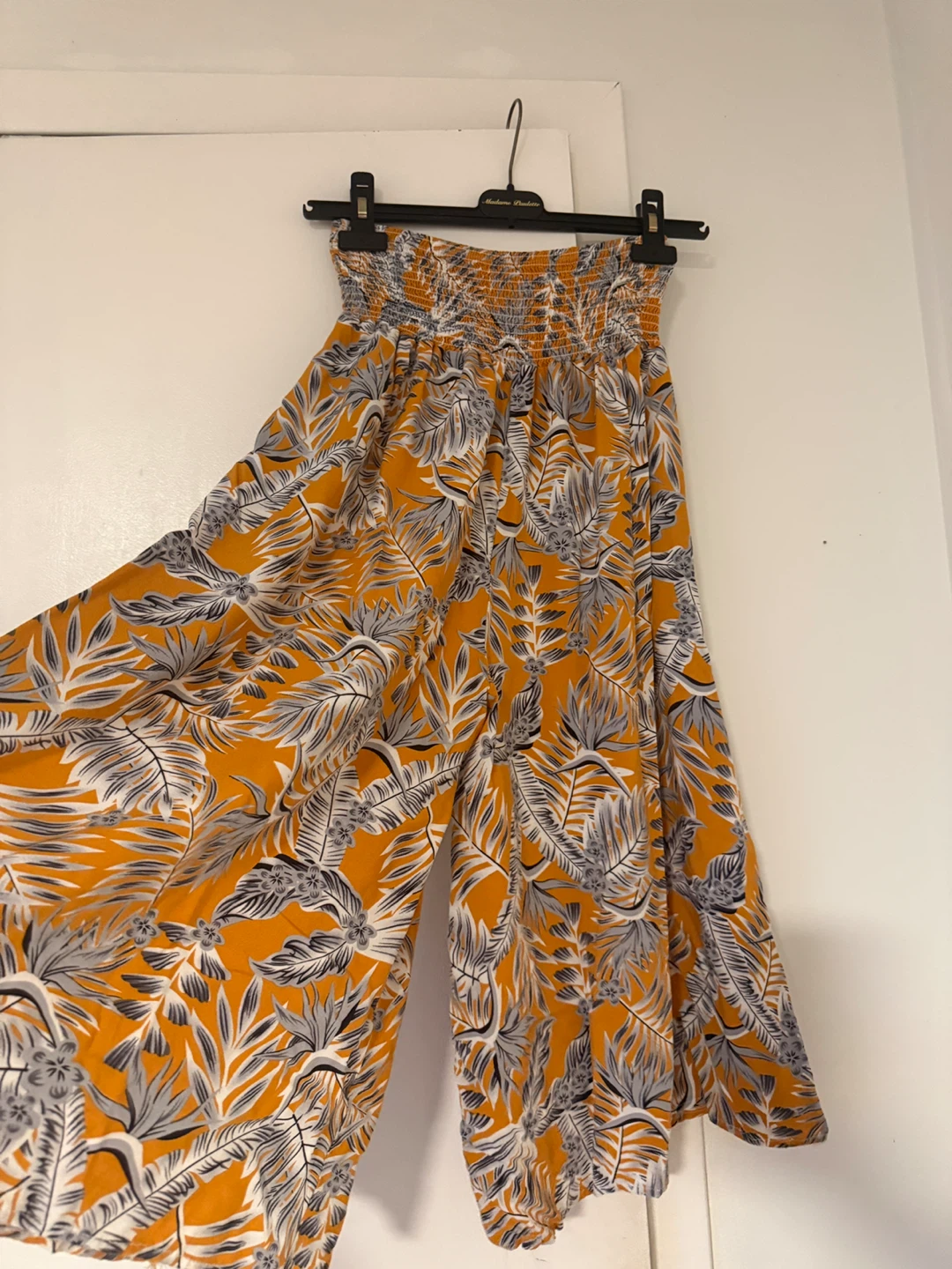 One Size Tropical Print Pants