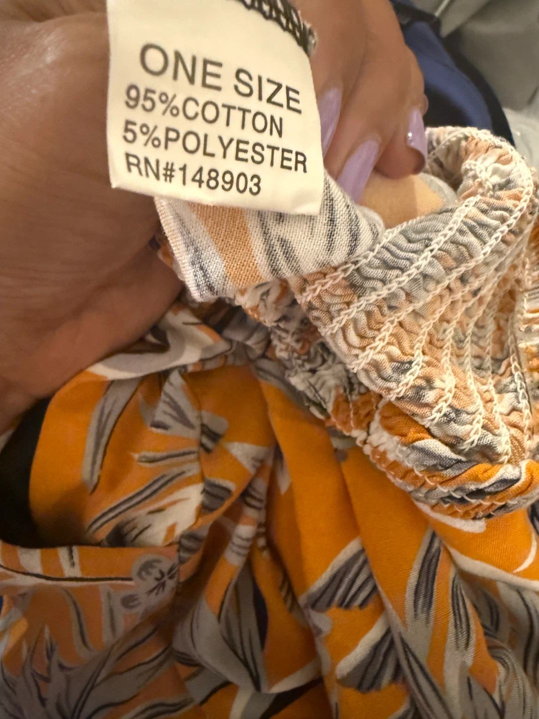One Size Tropical Print Pants - photo 3