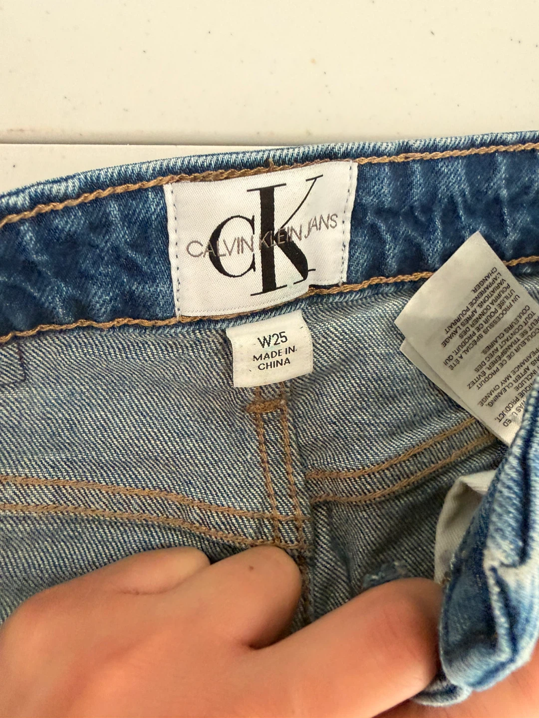 Calvin Klein Jeans Denim Midi Skirt - Women's Size W25 - photo 2