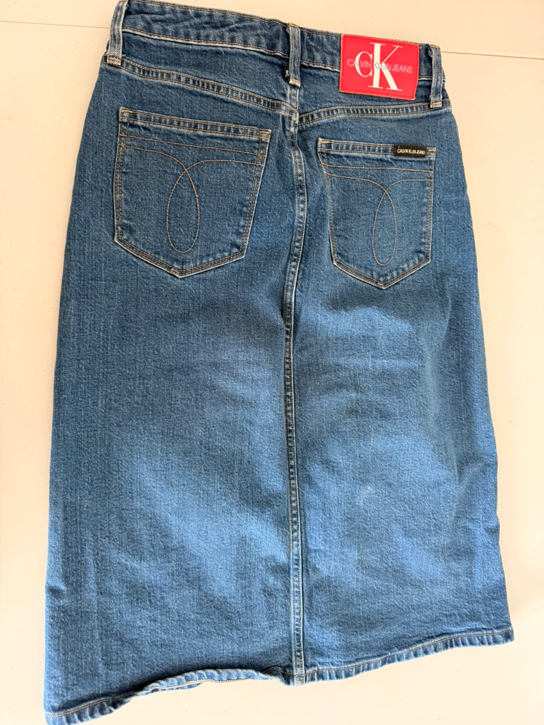 Calvin Klein Jeans Denim Midi Skirt - Women's Size W25 - photo 3