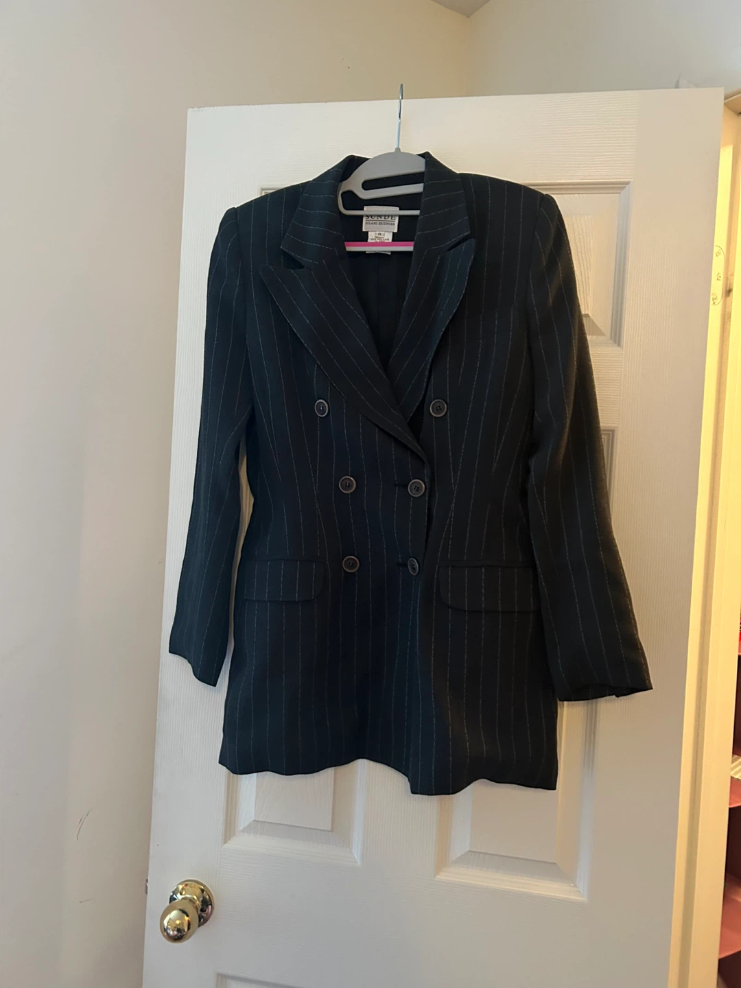 SUNDE Roland Heizinger Pinstripe Wool Blazer