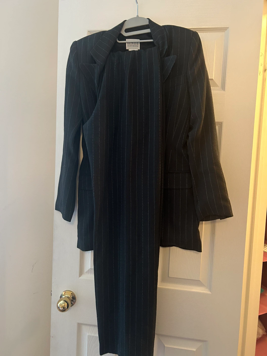 SUNDE Roland Heizinger Pinstripe Wool Blazer - photo 2