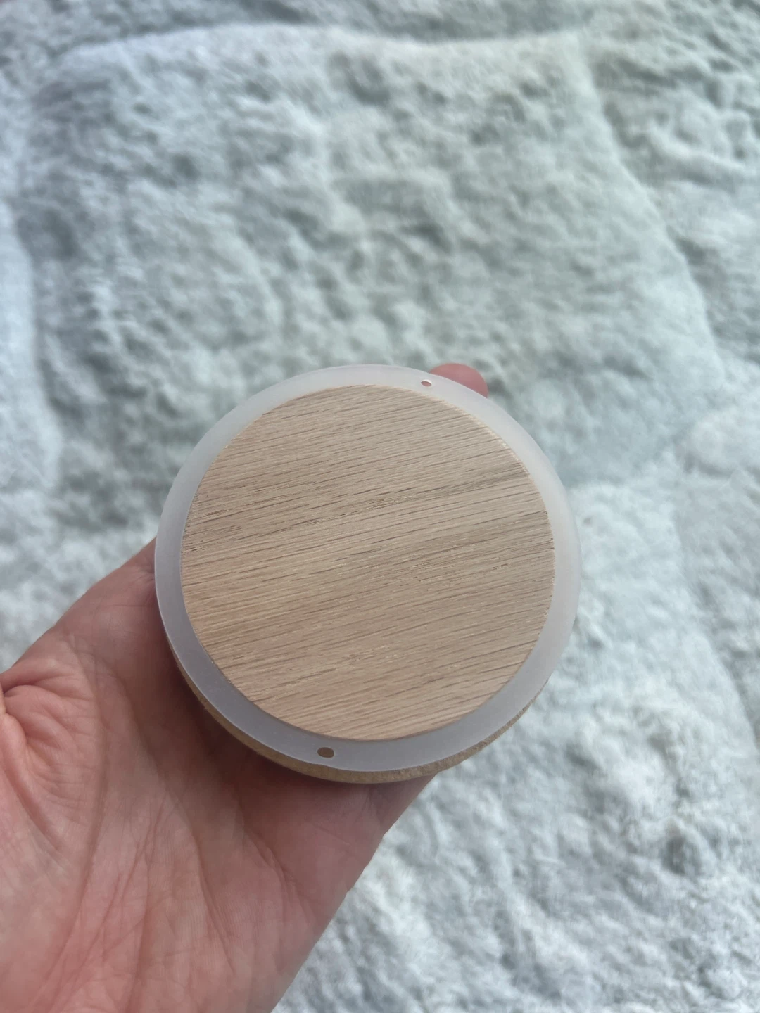 12pk Wood Candle Lids - 3” (New) - photo 3