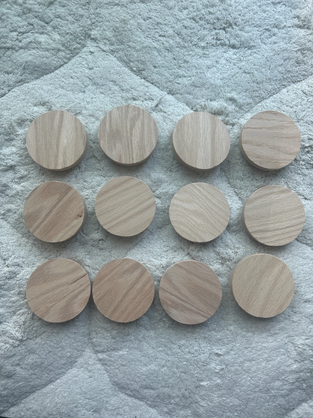 12pk Wood Candle Lids - 3” (New) - photo 2