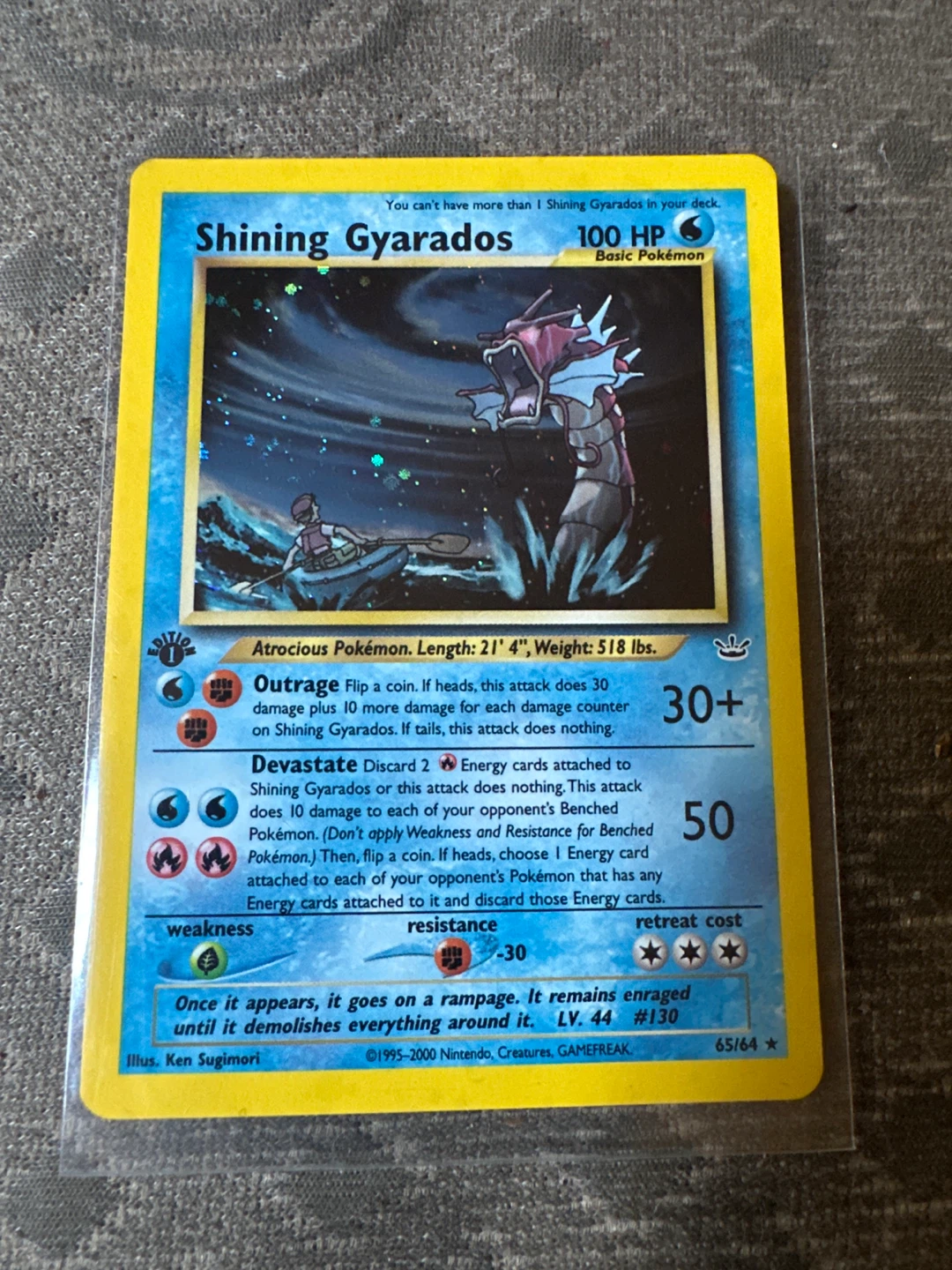 Shining Gyarados Pokemon Card - photo 3