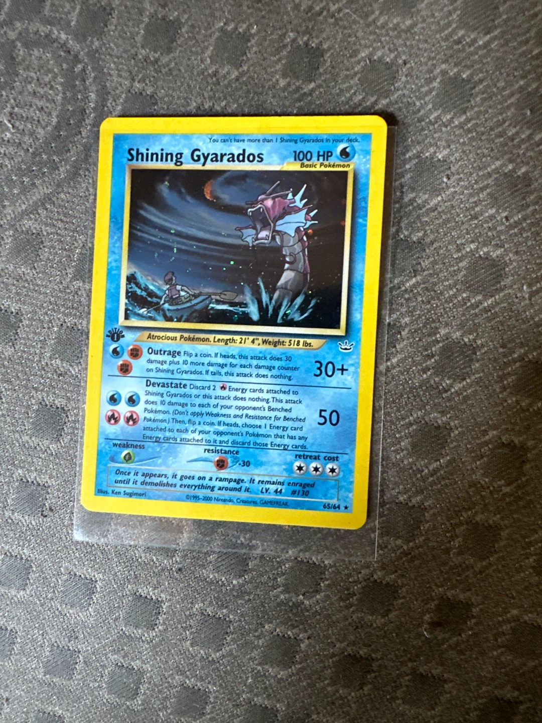 Shining Gyarados Pokemon Card - photo 2