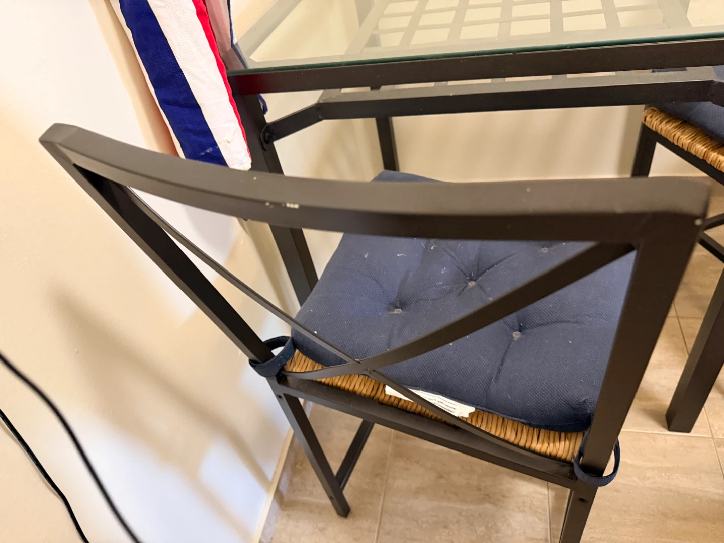 Glass Top Dining Table with 2 Chairs - photo 3