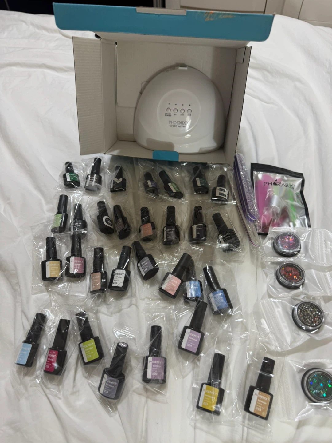 Phoenix UV LED Nail Lamp and Gel Polish Set
