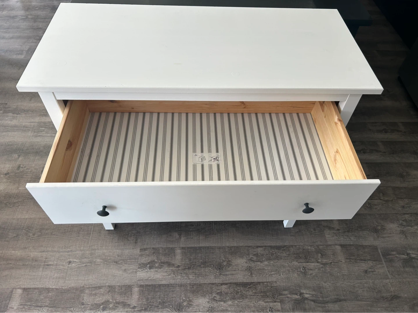 IKEA HEMNES dresser white with 3 drawers - photo 2