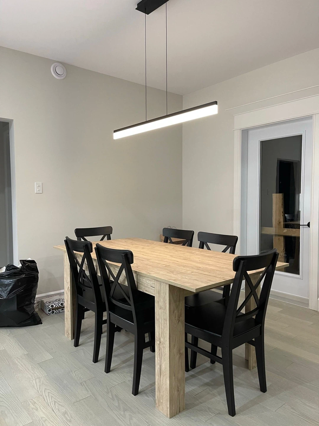 Extendible Wood Dining Table with 6 Chairs, $600 - photo 4