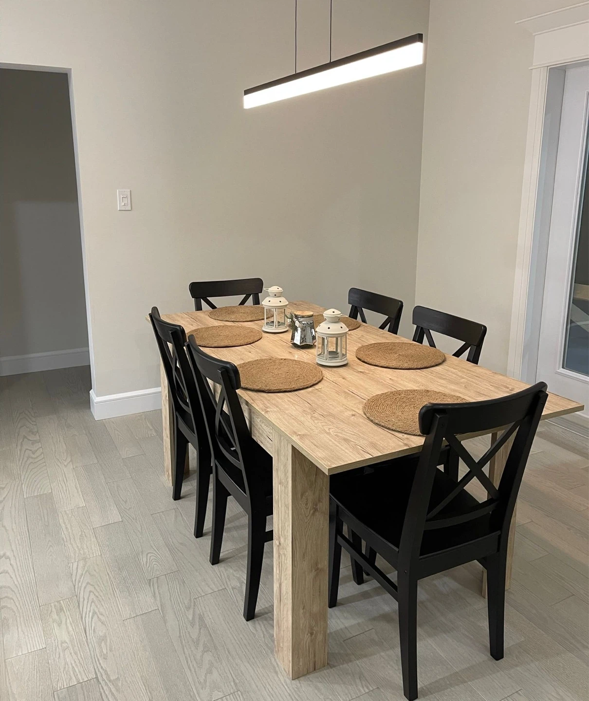 Extendible Wood Dining Table with 6 Chairs, $600 - photo 5