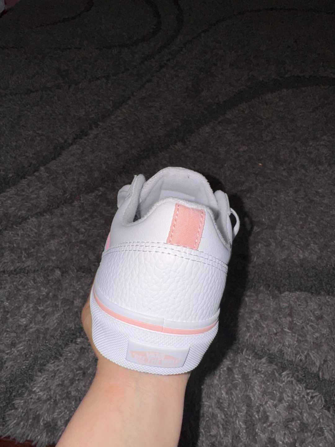 Vans White & Pink Lace-Up Sneakers - photo 3