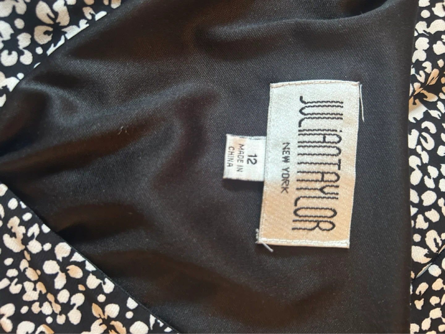 Women's Black & White Dotted Dress Size 12 - photo 2