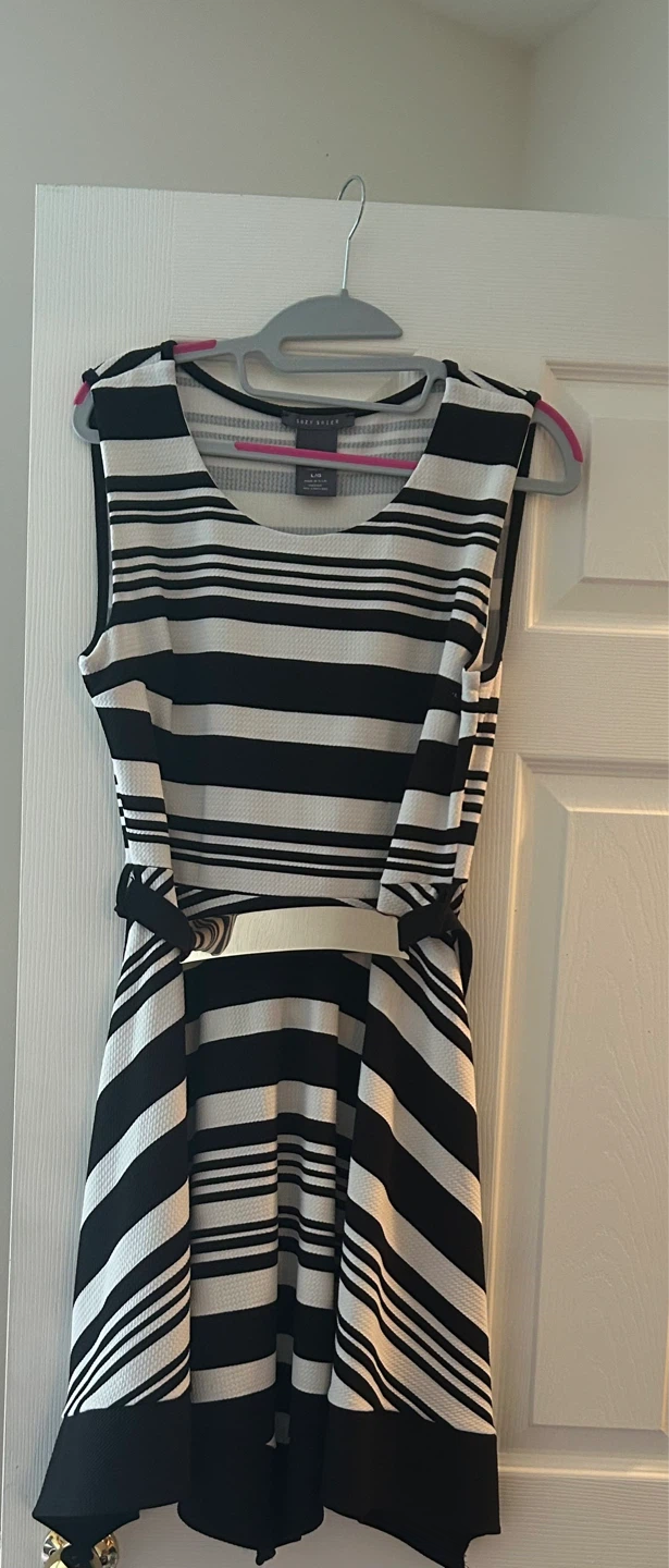 Suzy Shier Striped Dress - Size L