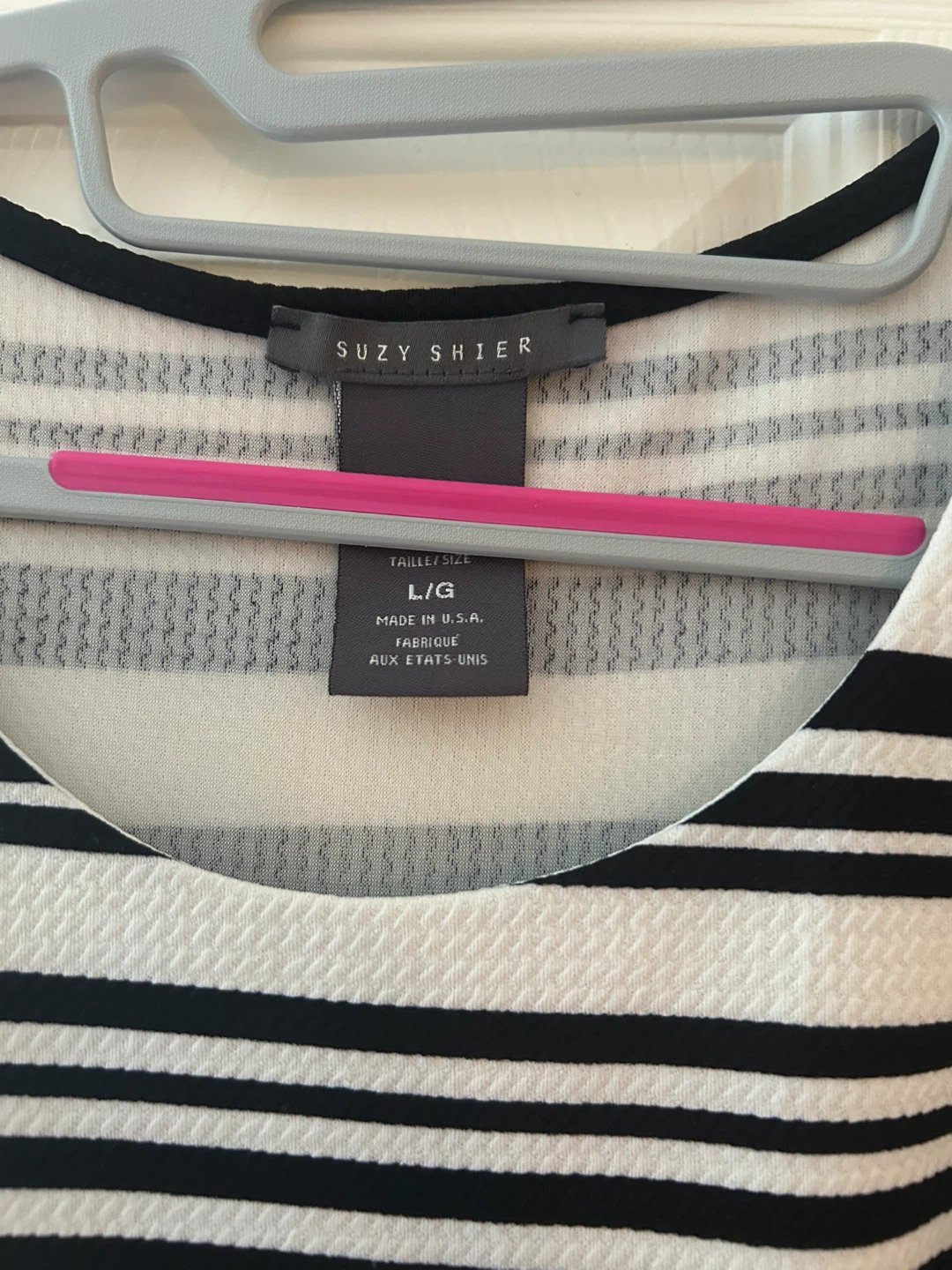 Suzy Shier Striped Dress - Size L - photo 2