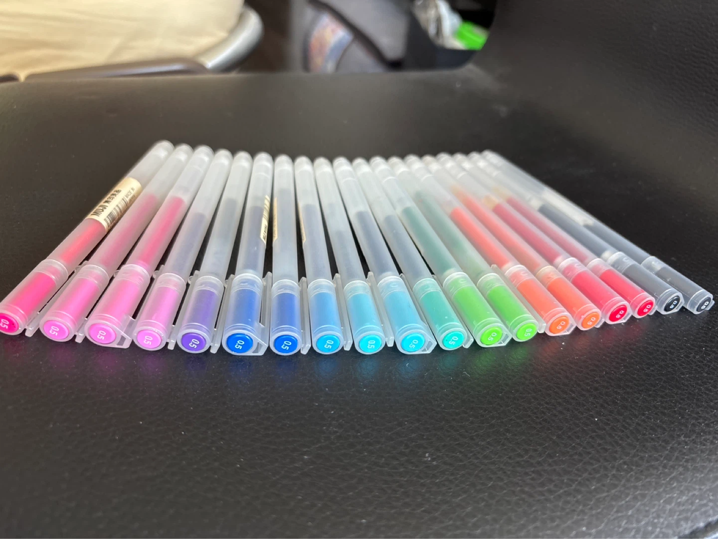 0.5mm MUJI Gel Pens Set - Assorted Colors - photo 2
